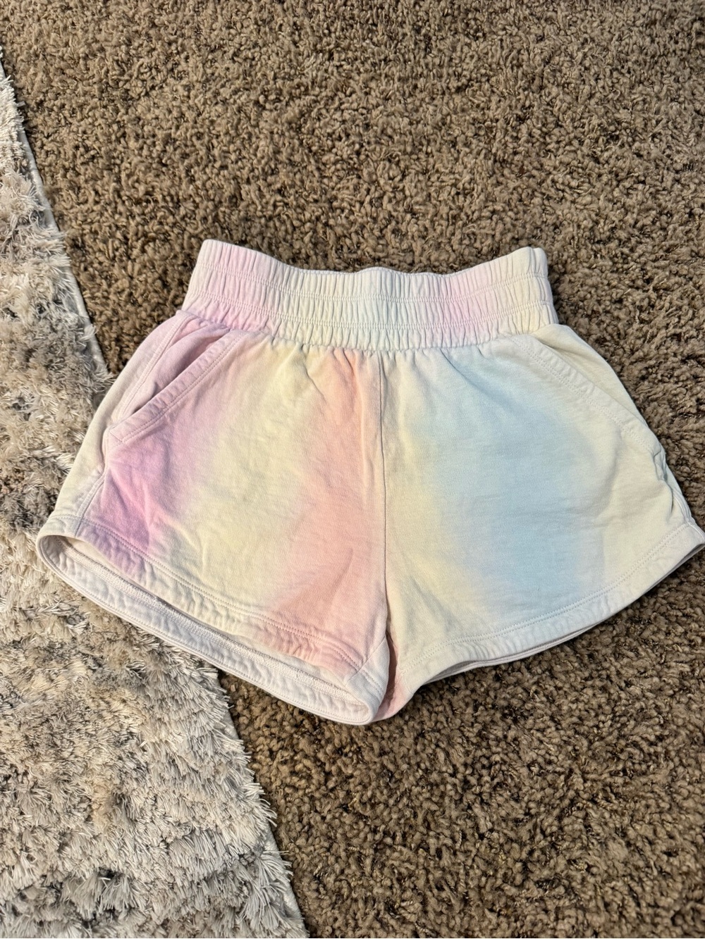 Athleta Rainbow Pastel Ombre Lounge Shorts